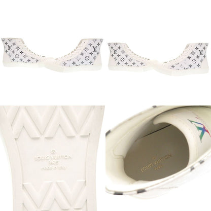 Louis Vuitton Tattoo Line Monogram High Cut 6.5 Leather Rubber White