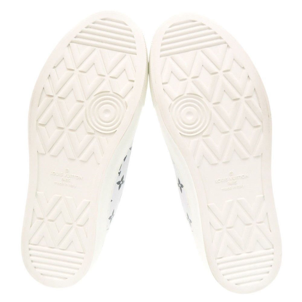 Louis Vuitton Tattoo Line Monogram High Cut 6.5 Leather Rubber White