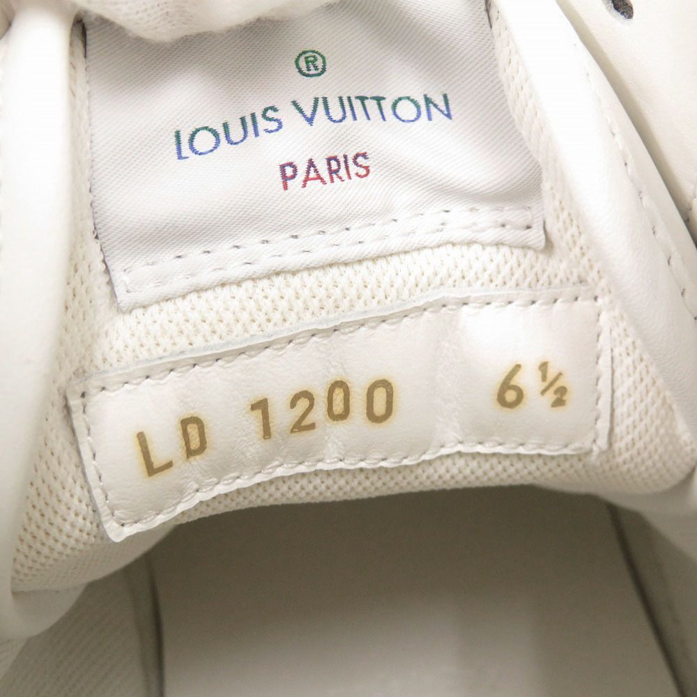 Louis Vuitton Tattoo Line Monogram High Cut 6.5 Leather Rubber White