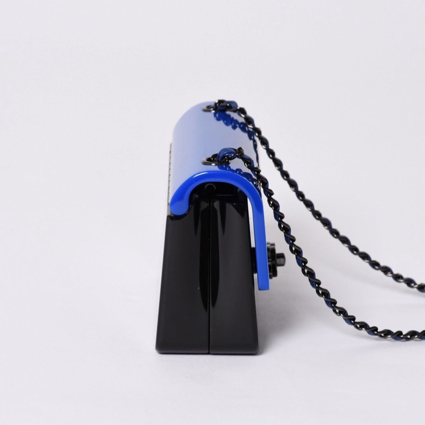 Chanel Mini Evening Chain Shoulder Bag Stand CC Logo Plexiglas — view 4