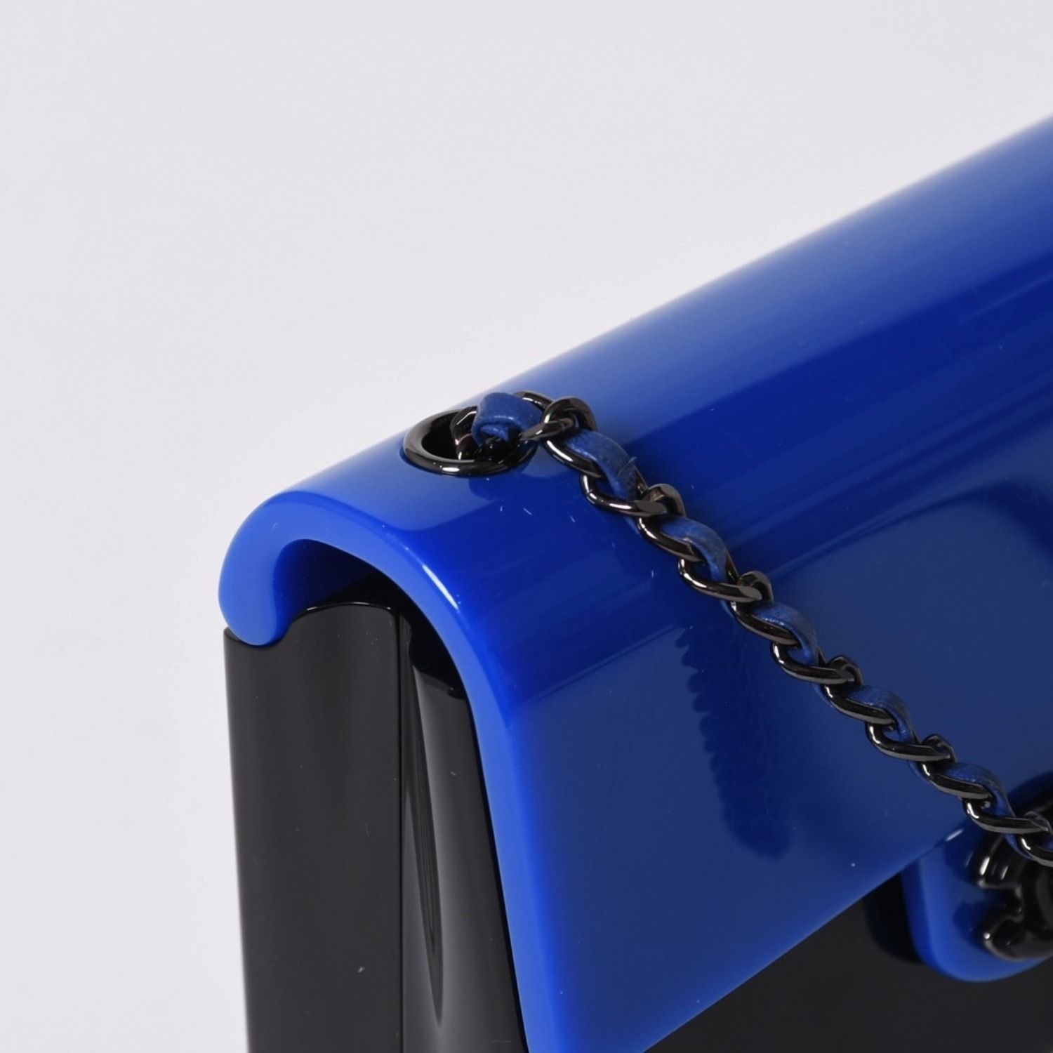 Chanel Mini Evening Chain Shoulder Bag Stand CC Logo Plexiglas — view 5