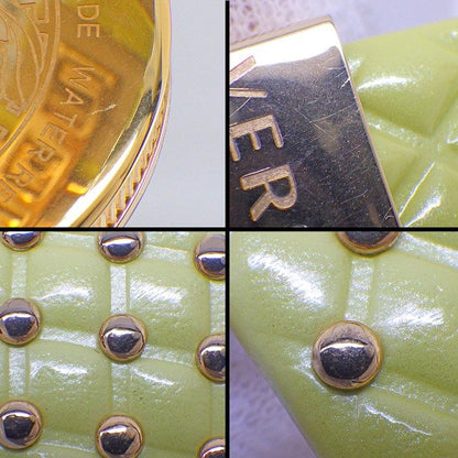 Versace Watch Venitas Vk7 Yellow Dial Leather Quartz Analog