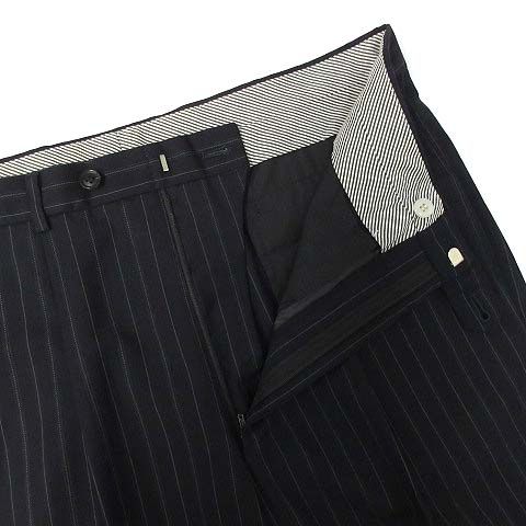 Loro Piana Daniel Cles Mu Cremieux Suit Set Stripe Jacket Pants Navy Blue