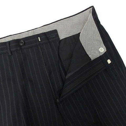 Loro Piana Daniel Cles Mu Cremieux Suit Set Stripe Jacket Pants Navy Blue