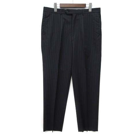 Loro Piana Daniel Cles Mu Cremieux Suit Set Stripe Jacket Pants Navy Blue