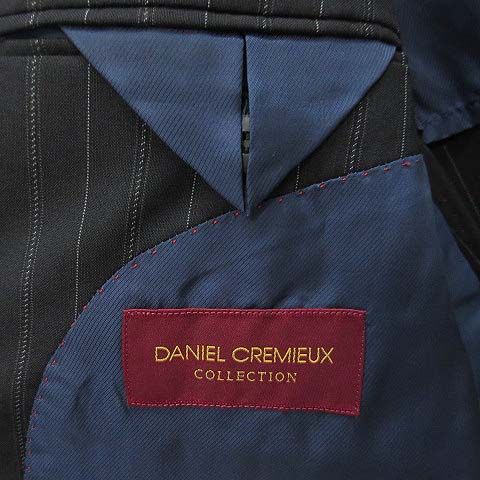Loro Piana Daniel Cles Mu Cremieux Suit Set Stripe Jacket Pants Navy Blue