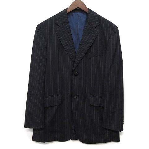 Loro Piana Daniel Cles Mu Cremieux Suit Set Stripe Jacket Pants Navy Blue