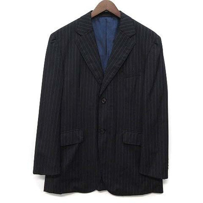 Loro Piana Daniel Cles Mu Cremieux Suit Set Stripe Jacket Pants Navy Blue