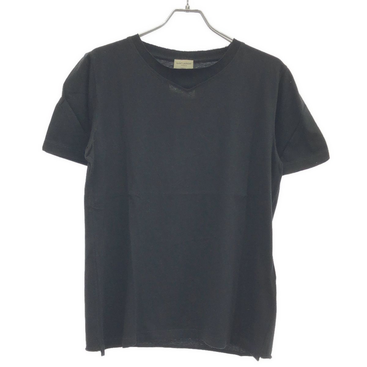 Saint Laurent Paris Crew Neck T-Shirt Black XS