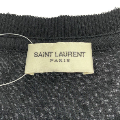 Saint Laurent Paris Crew Neck T-Shirt Black XS