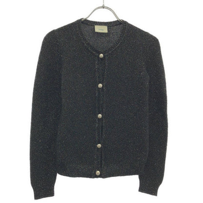 Fendi Kids Lame Knit Cardigan Jkuxv Black