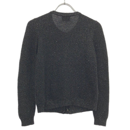 Fendi Kids Lame Knit Cardigan Jkuxv Black