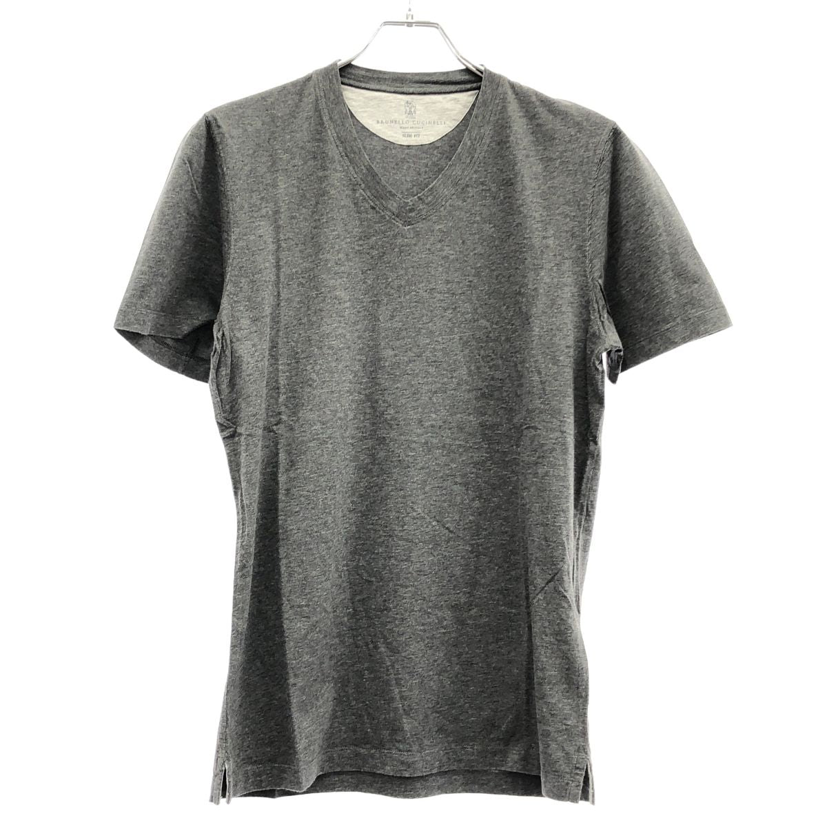 Brunello Cucinelli V-neck T-Shirt Gray XS