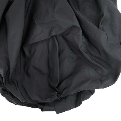 Louis Vuitton Noir Rich Asymmetric Volume Silk Dress Black 34