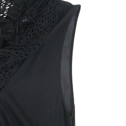 Chanel No-sleeve-Calf-s Dress Black 38