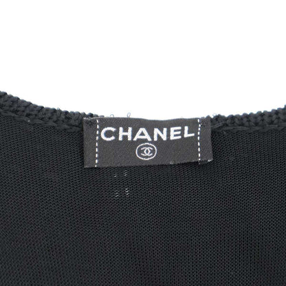 Chanel No-sleeve-Calf-s Dress Black 38