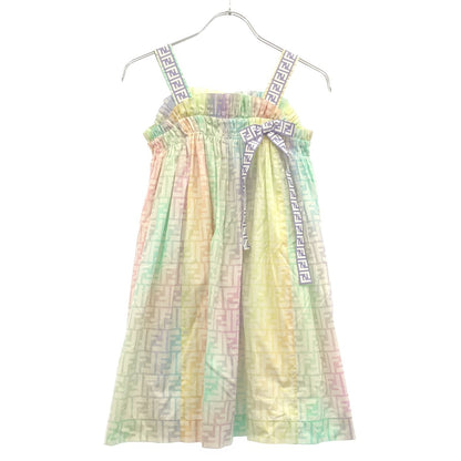 Fendi Kids Multicolor FF Poplin Dress Mix