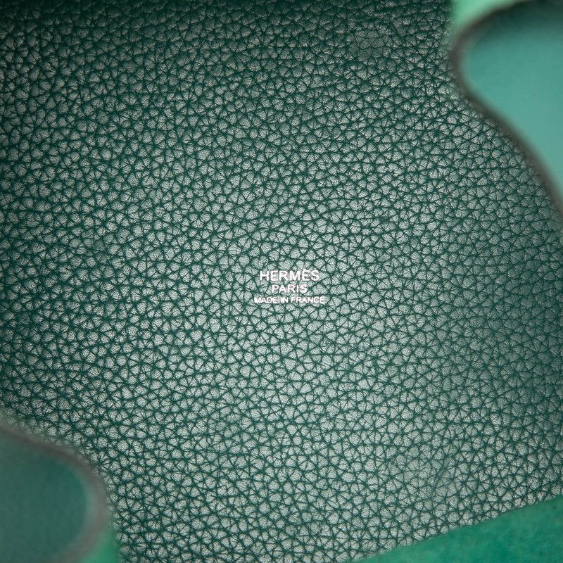 Hermes Picotin Lock MM Handbag Green Taurillon Clemence