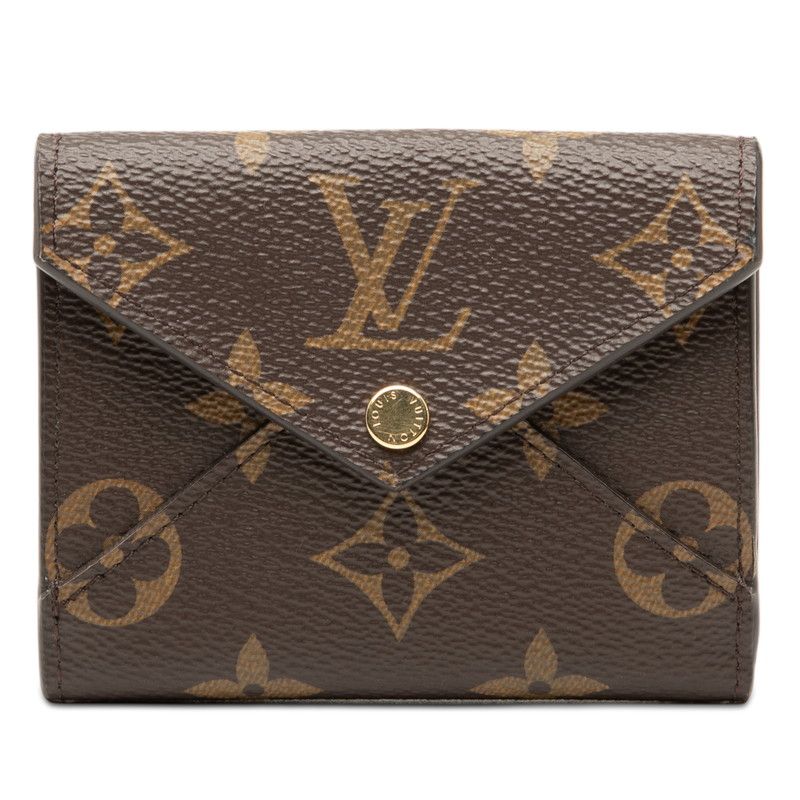 Louis Vuitton Monogram Portefeuille Celeste Trifold Wallet Brown Rose Ballerine