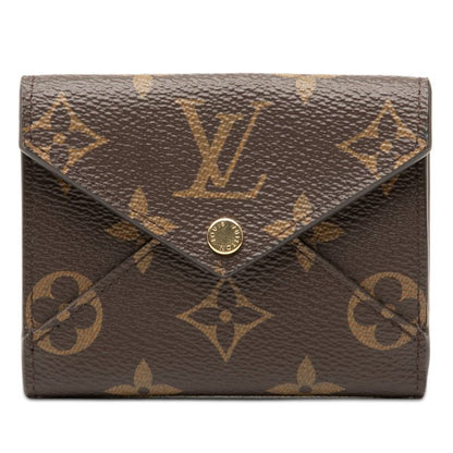 Louis Vuitton Monogram Portefeuille Celeste Trifold Wallet Brown Rose Ballerine