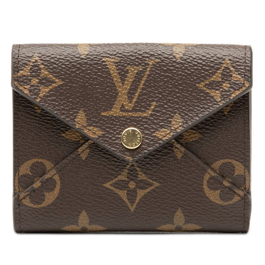 Louis Vuitton Monogram Portefeuille Celeste Trifold Wallet Brown Rose Ballerine