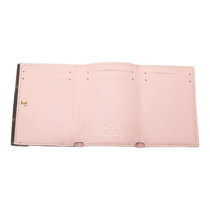 Louis Vuitton Monogram Portefeuille Celeste Trifold Wallet Brown Rose Ballerine