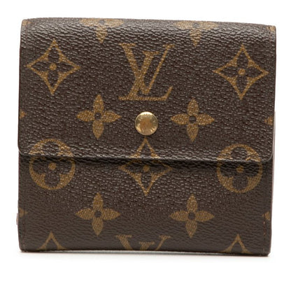 Louis Vuitton Monogram Porte-Monnaie Billets Cult Cles Trifold Wallet Brown