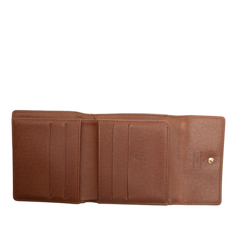 Louis Vuitton Monogram Porte-Monnaie Billets Cult Cles Trifold Wallet Brown
