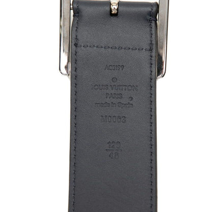 Louis Vuitton Monogram Ceinture Reverso 120 48 White Navy Leather 1- Belt
