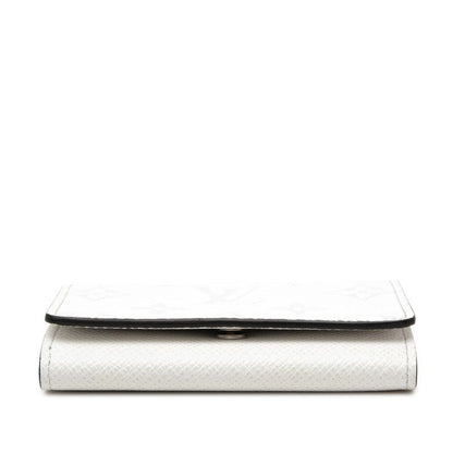 Louis Vuitton Taigarama Business Card Holder Case White Leather