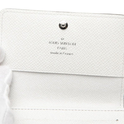 Louis Vuitton Taigarama Business Card Holder Case White Leather