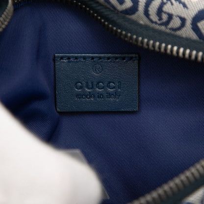 Gucci Children's GG Logo Belt Bag Kids Fabbd Navy Multicolor Canvas
