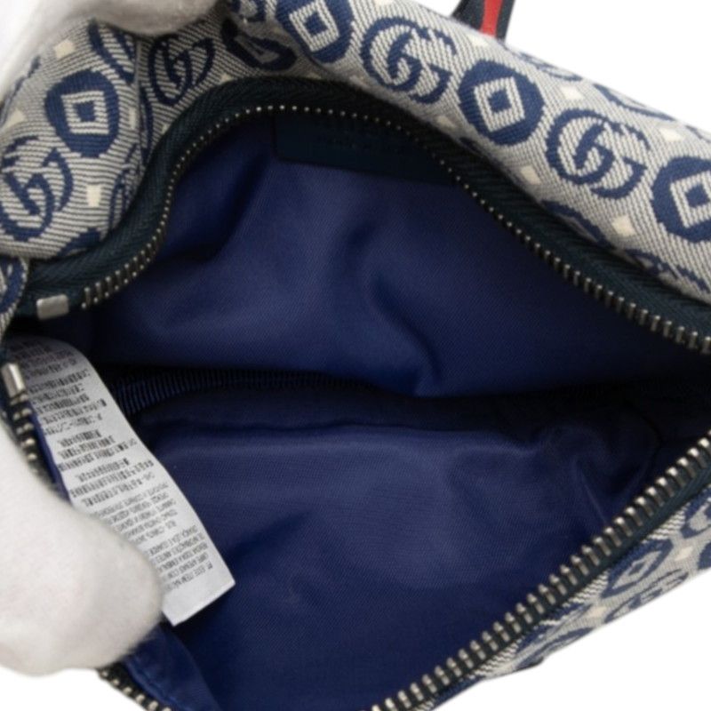 Gucci Children's GG Logo Belt Bag Kids Fabbd Navy Multicolor Canvas