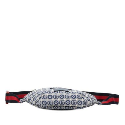Gucci Children's GG Logo Belt Bag Kids Fabbd Navy Multicolor Canvas