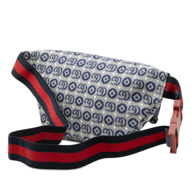 Gucci Children's GG Logo Belt Bag Kids Fabbd Navy Multicolor Canvas