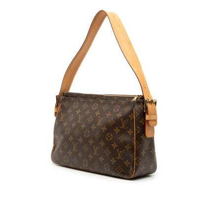Louis Vuitton Monogram Viva Cite GM Shoulder Bag Brown Leather