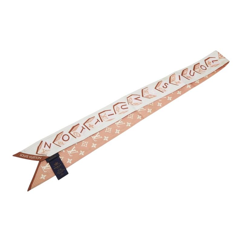Louis Vuitton Bandeau BB Lucky LV Scarf Pink Multicolor Silk