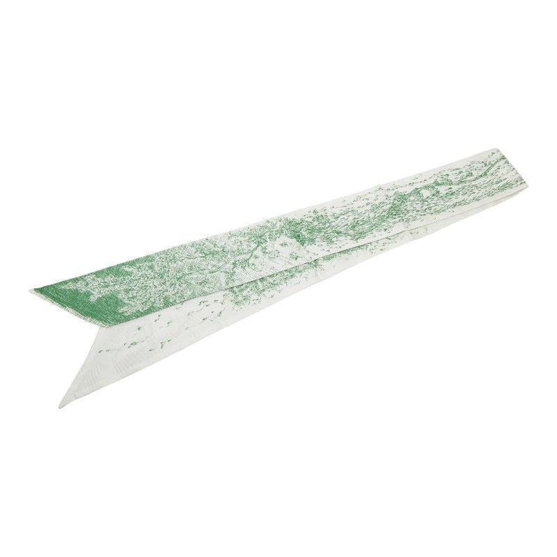 Dior Botanical Scarf Ribbon Mitzah White Green Silk