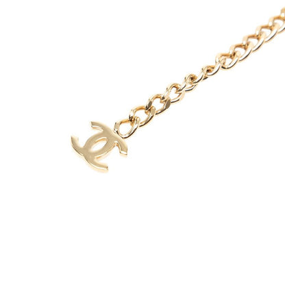 Chanel CC Logo Chain Belt Gold Pink Plated Line Stone