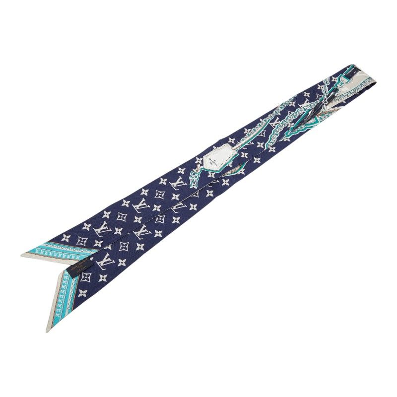 Louis Vuitton Bandeau BB Ultimate Scarf Blue Marine Silk