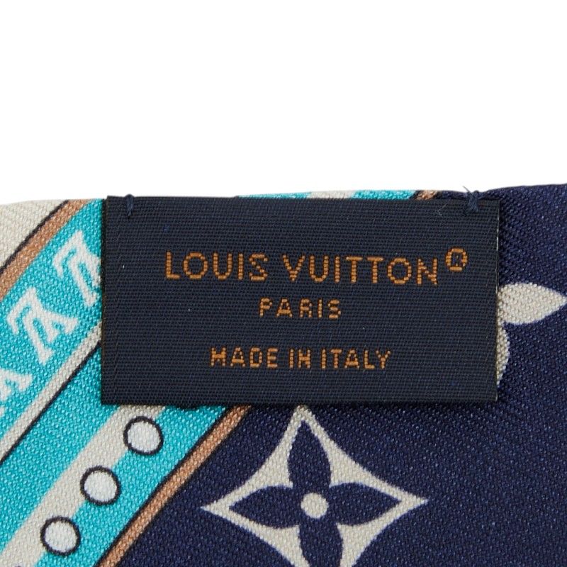 Louis Vuitton Bandeau BB Ultimate Scarf Blue Marine Silk