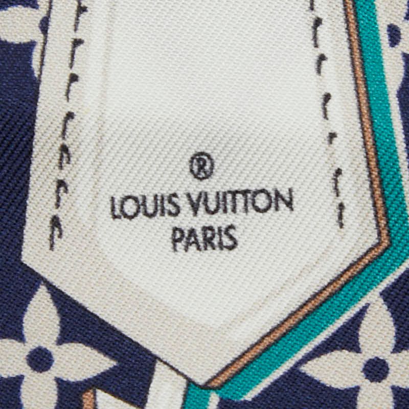 Louis Vuitton Bandeau BB Ultimate Scarf Blue Marine Silk