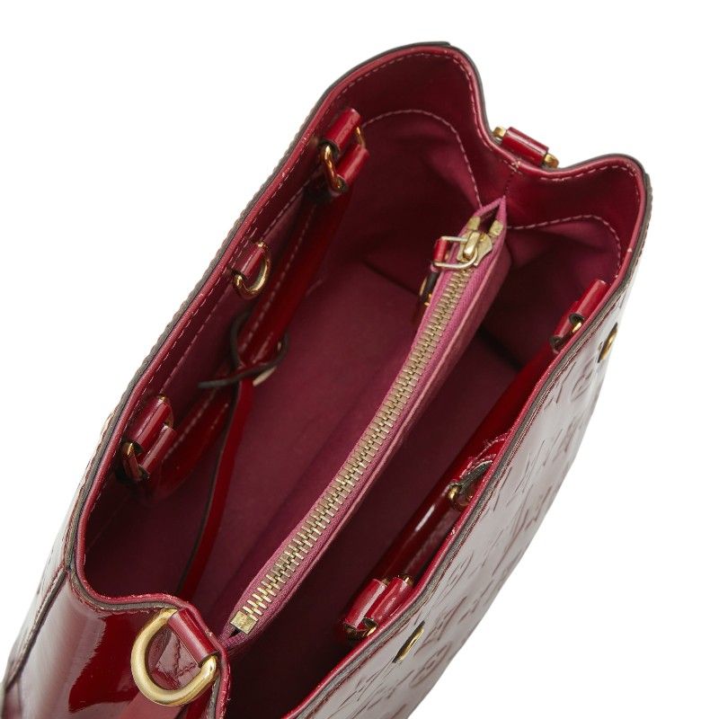 Louis Vuitton Monogram Vernis Montaigne BB 2-Way Shoulder Bag Rose Indien Red