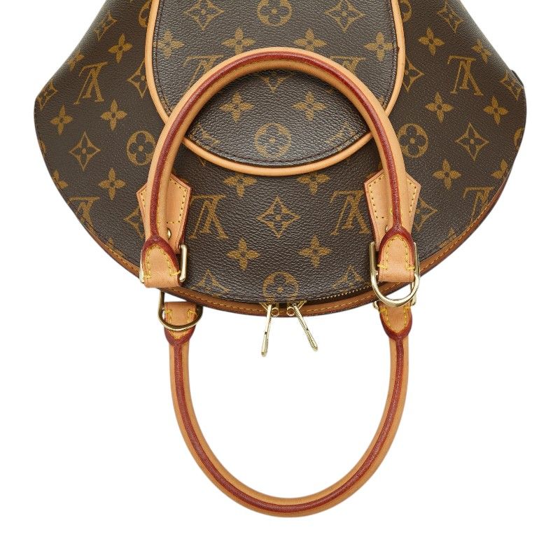 Louis Vuitton Monogram Ellipse PM Handbag Brown Leather