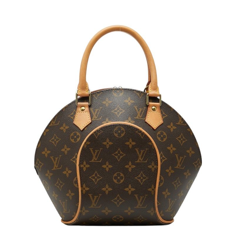 Louis Vuitton Monogram Ellipse PM Handbag Brown Leather