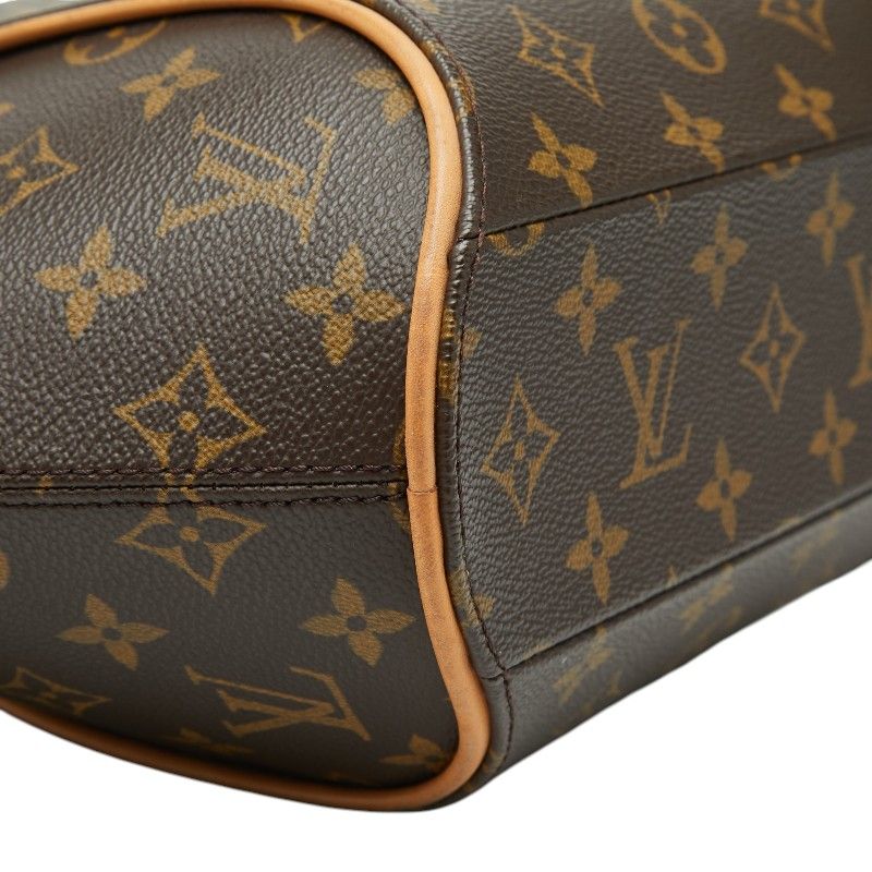 Louis Vuitton Monogram Ellipse PM Handbag Brown Leather
