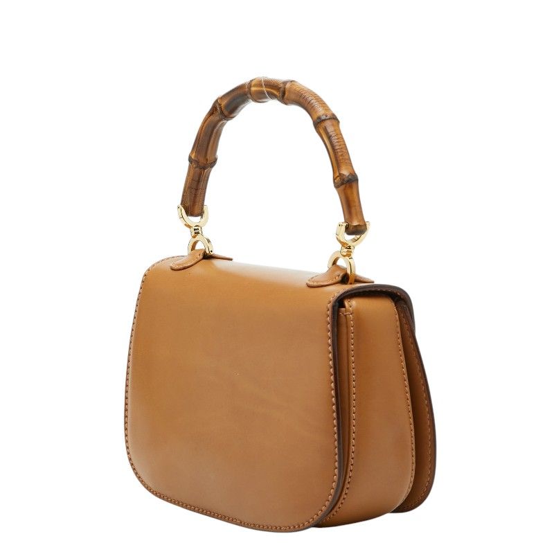 Gucci Bamboo 2-Way Shoulder Bag 000 46 Brown Leather