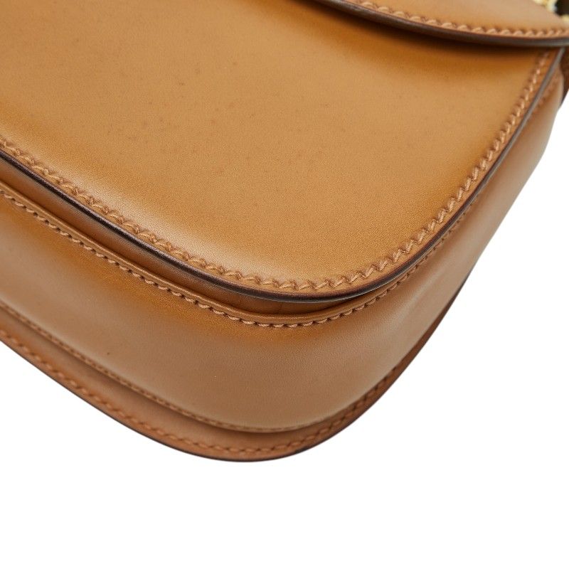 Gucci Bamboo 2-Way Shoulder Bag 000 46 Brown Leather