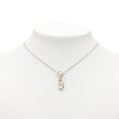 Hermes Chaine D'ancre Amulet Pendant Necklace Silver
