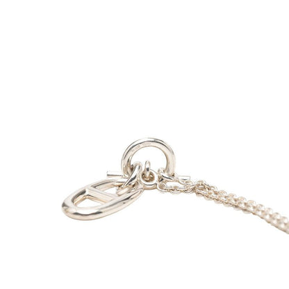 Hermes Chaine D'ancre Amulet Pendant Necklace Silver